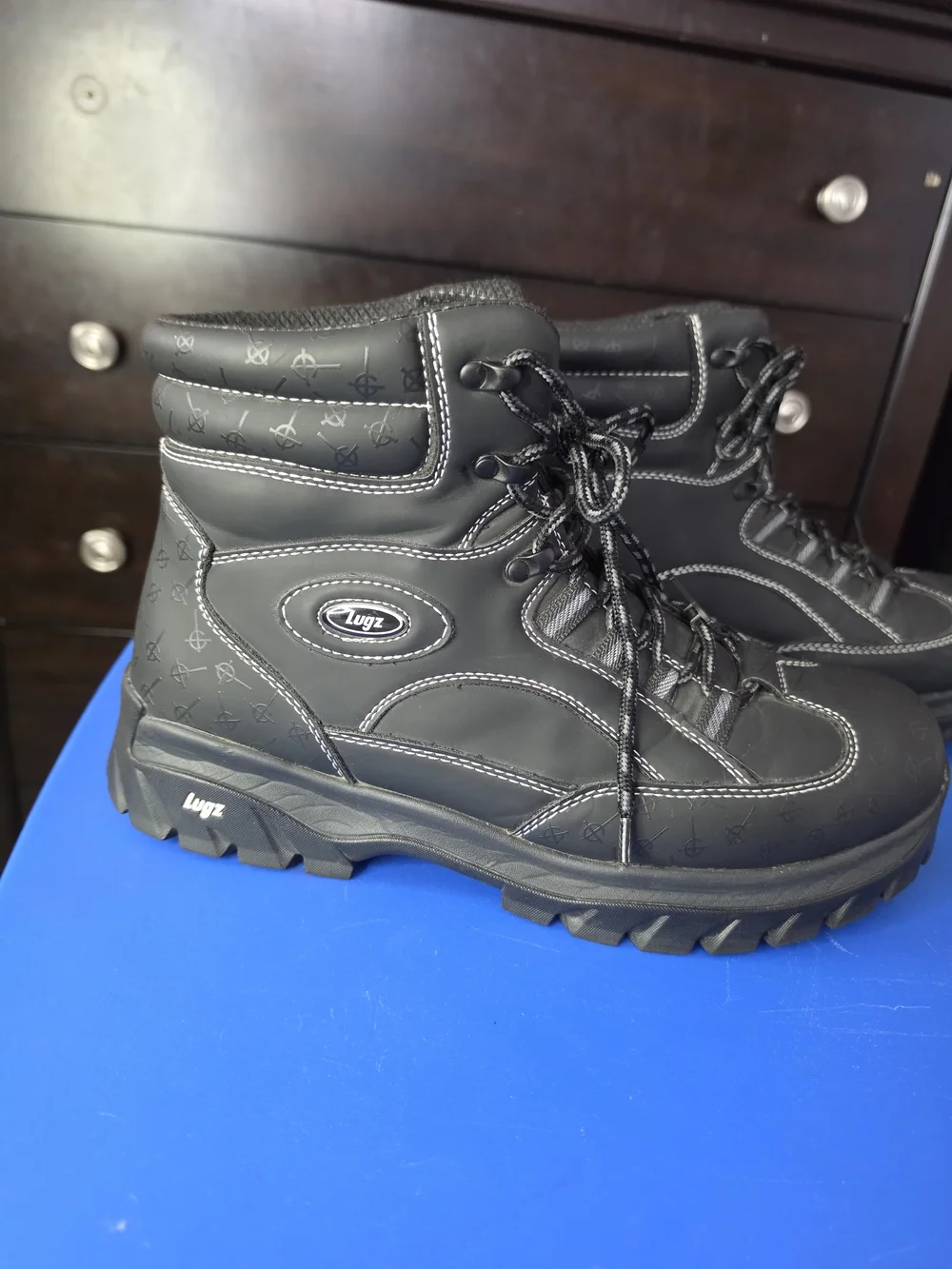 Lugz Men's Black Hiking Boots